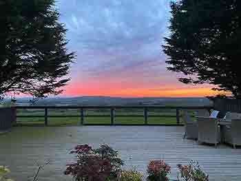 Beautiful sunset photographed over Gentian Hill